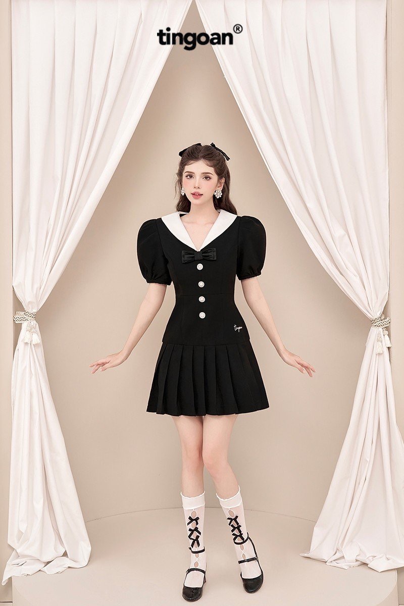 MARIE ANNA DRESS/BL