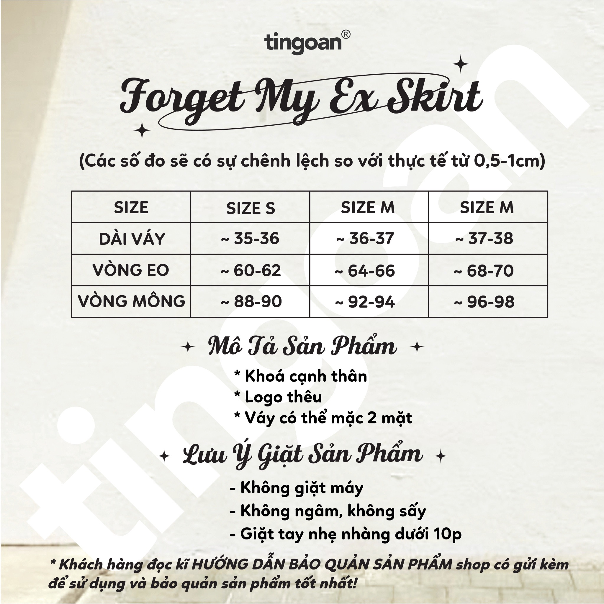 FORGET MY EX SKIRT/GR