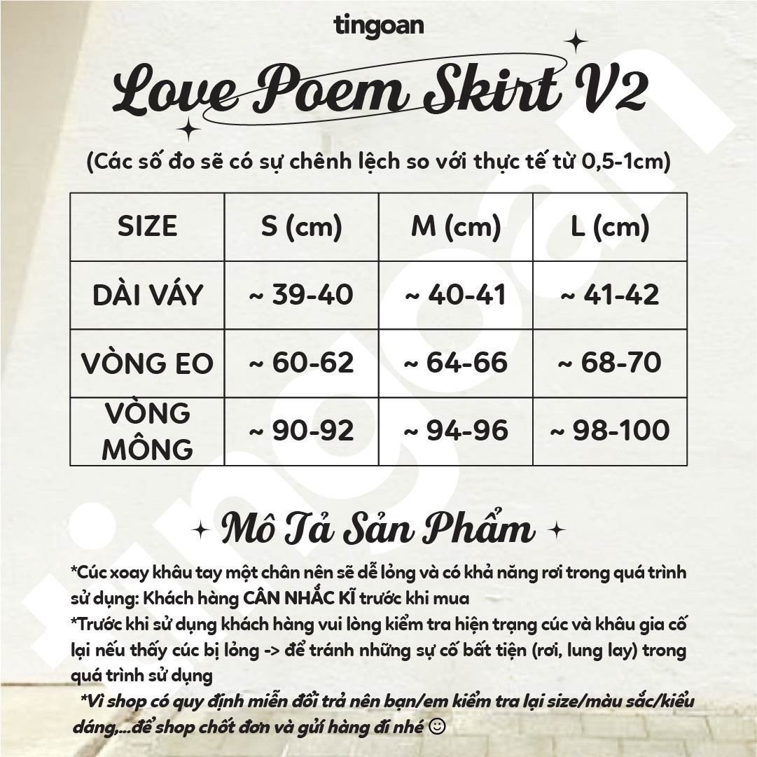 LOVE POEM SKIRT V2/CR