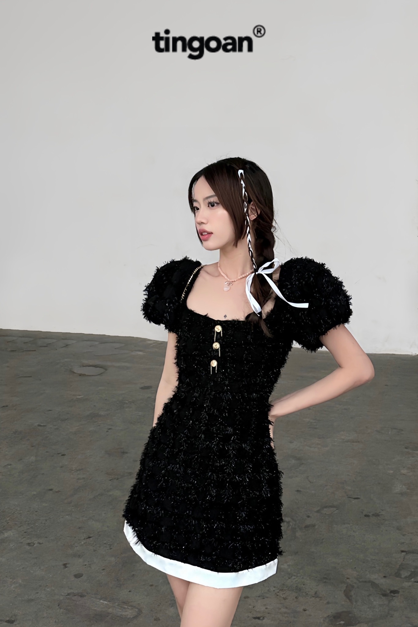 LOVE ME ONLY DRESS/BL