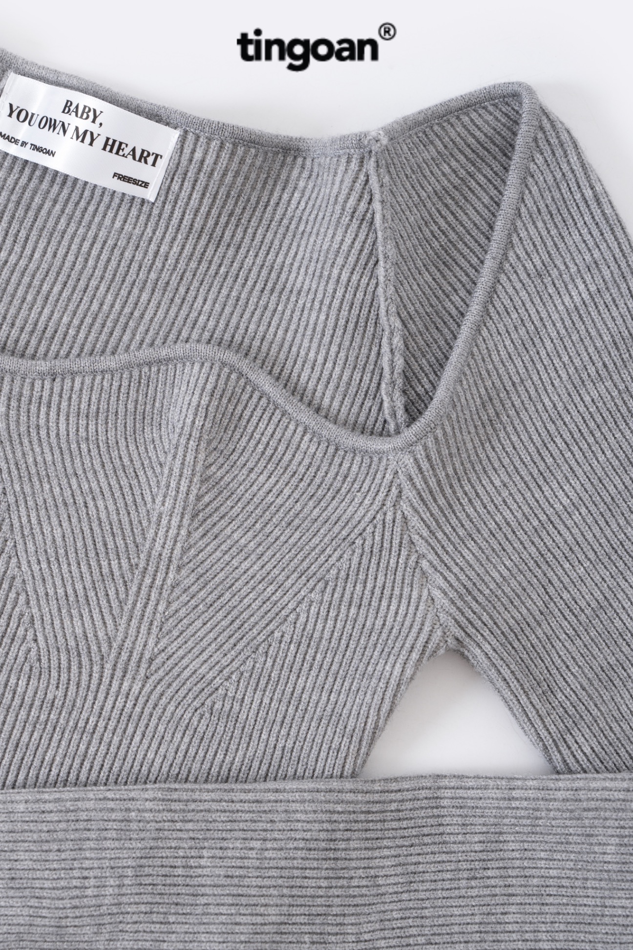 TIFFANY TOP VER 2/ LIGHT GRAY/FS