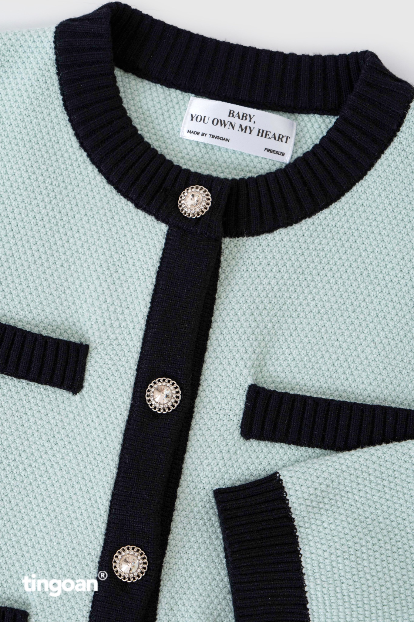 JENNIFER CARDIGAN/MINT/FS