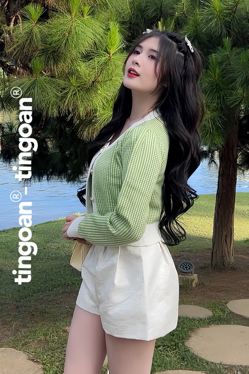 LOULOU CARDIGAN/GREEN