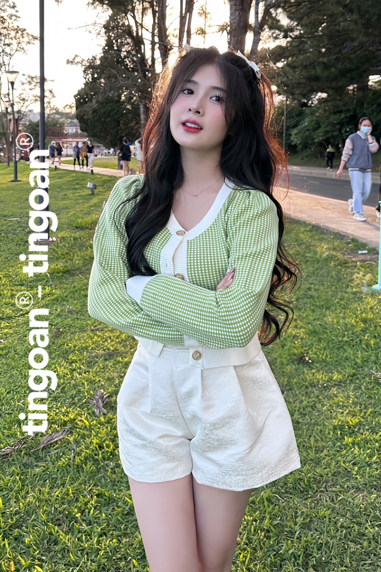 LOULOU CARDIGAN/GREEN