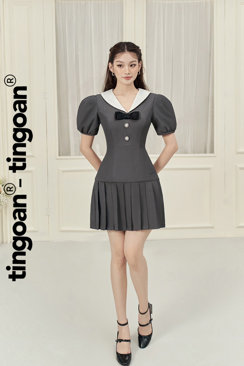 MARIE ANNA DRESS VER2 (2 CÚC)/GR