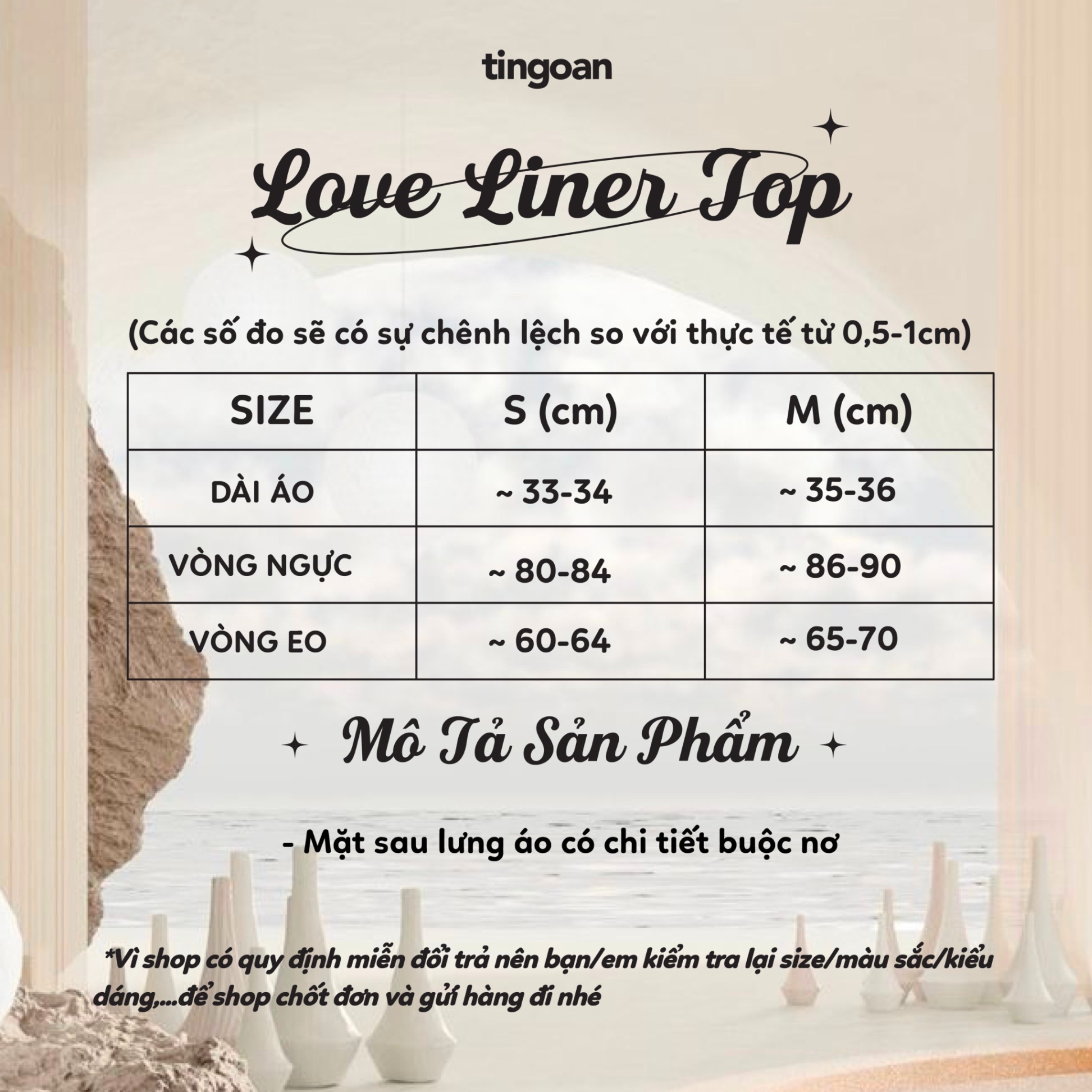 LOVE LINER TOP/YL