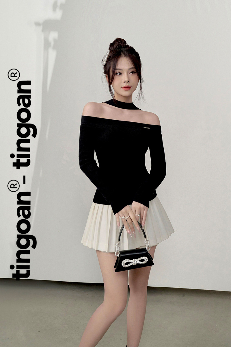 CHOKER TOP/BL-BL