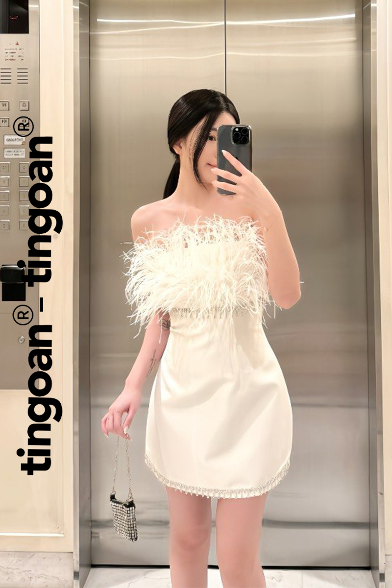 LOVE DEFENSE DRESS/WH