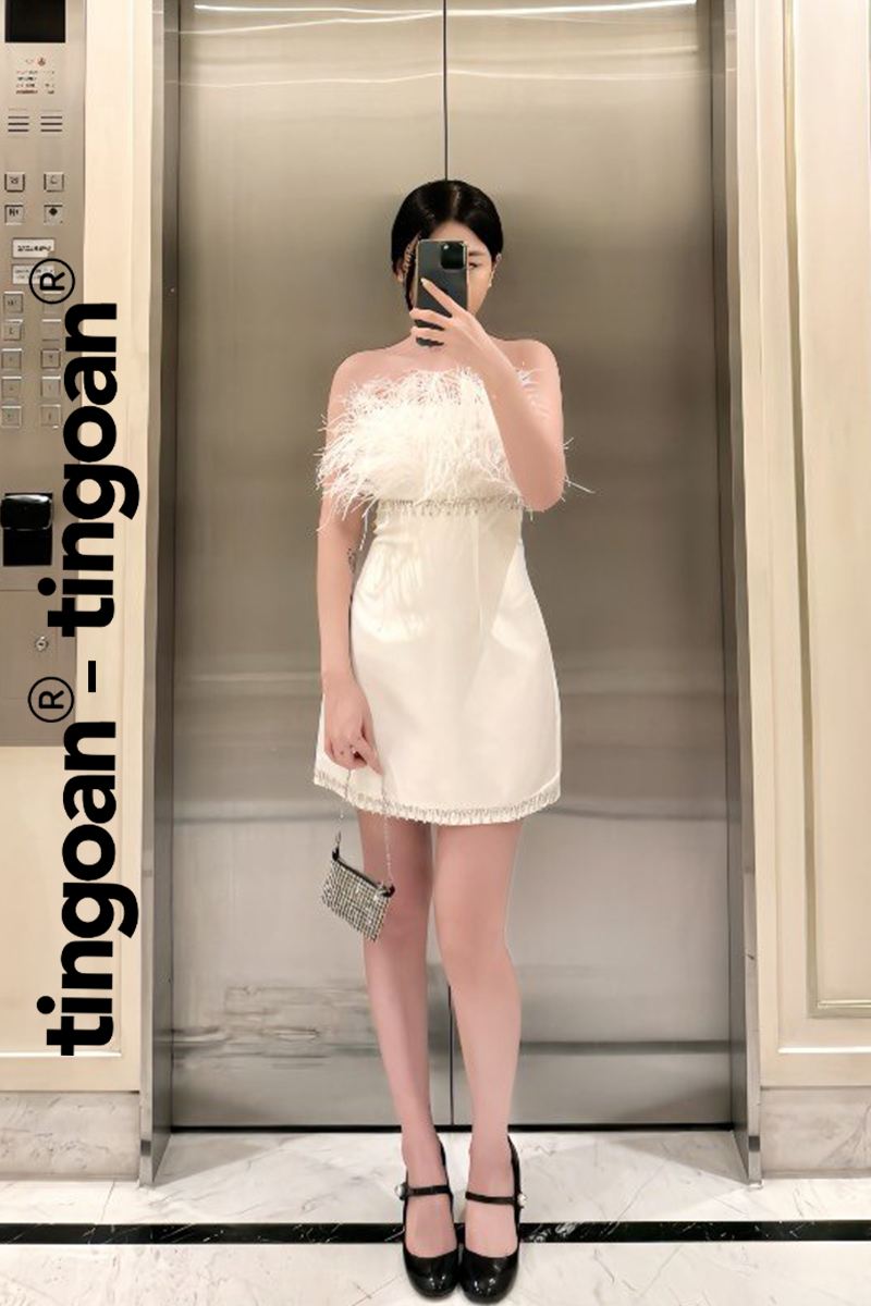 LOVE DEFENSE DRESS/WH