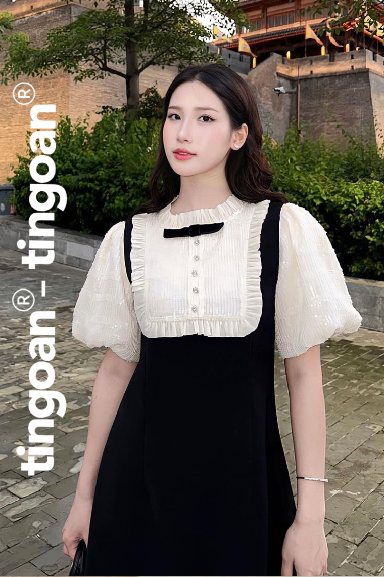 MOON LOVERS DRESS/BL