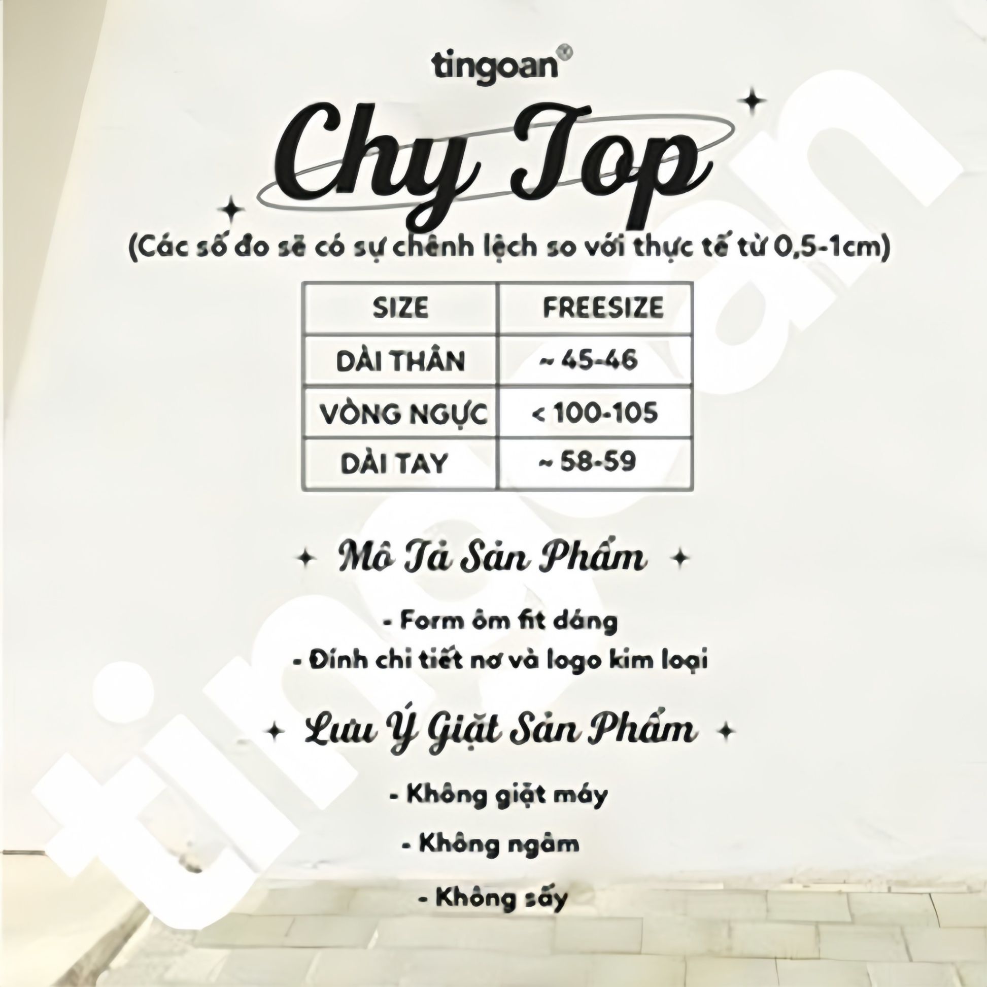 CHY TOP/WH/FS