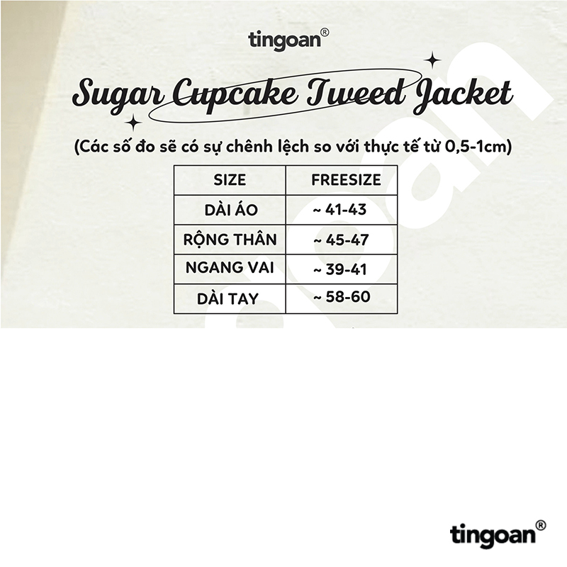 SUGAR CUPCAKE JACKET/WH/FS