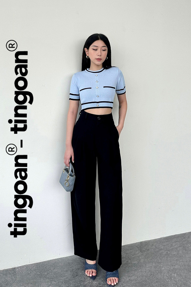 ALISSA TOP/BLUE/FS