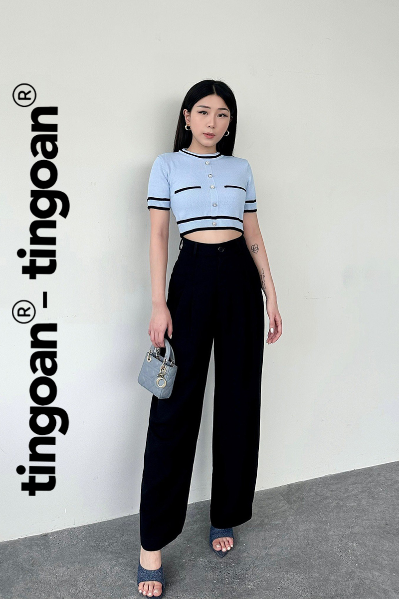 ALISSA TOP/BLUE/FS