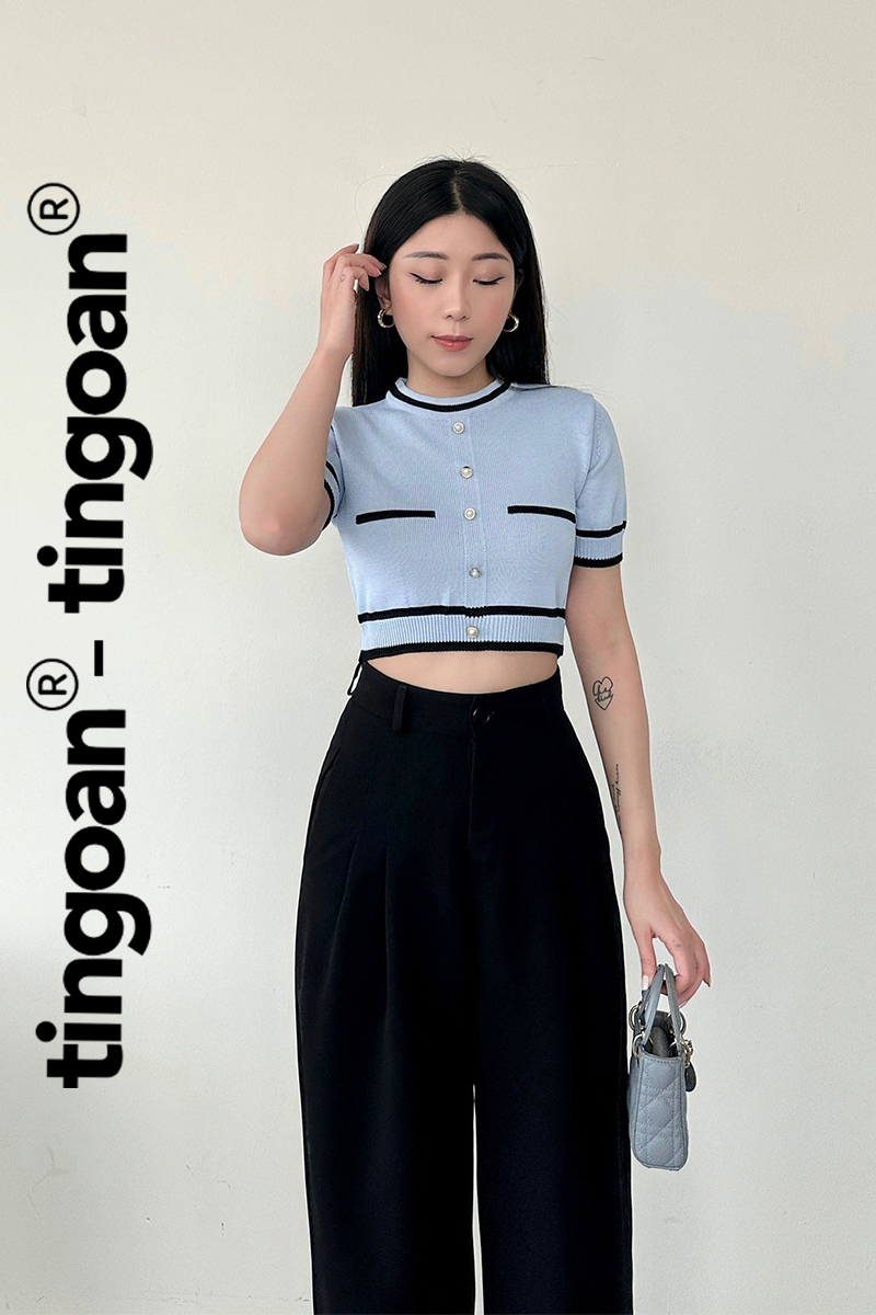 ALISSA TOP/BLUE/FS