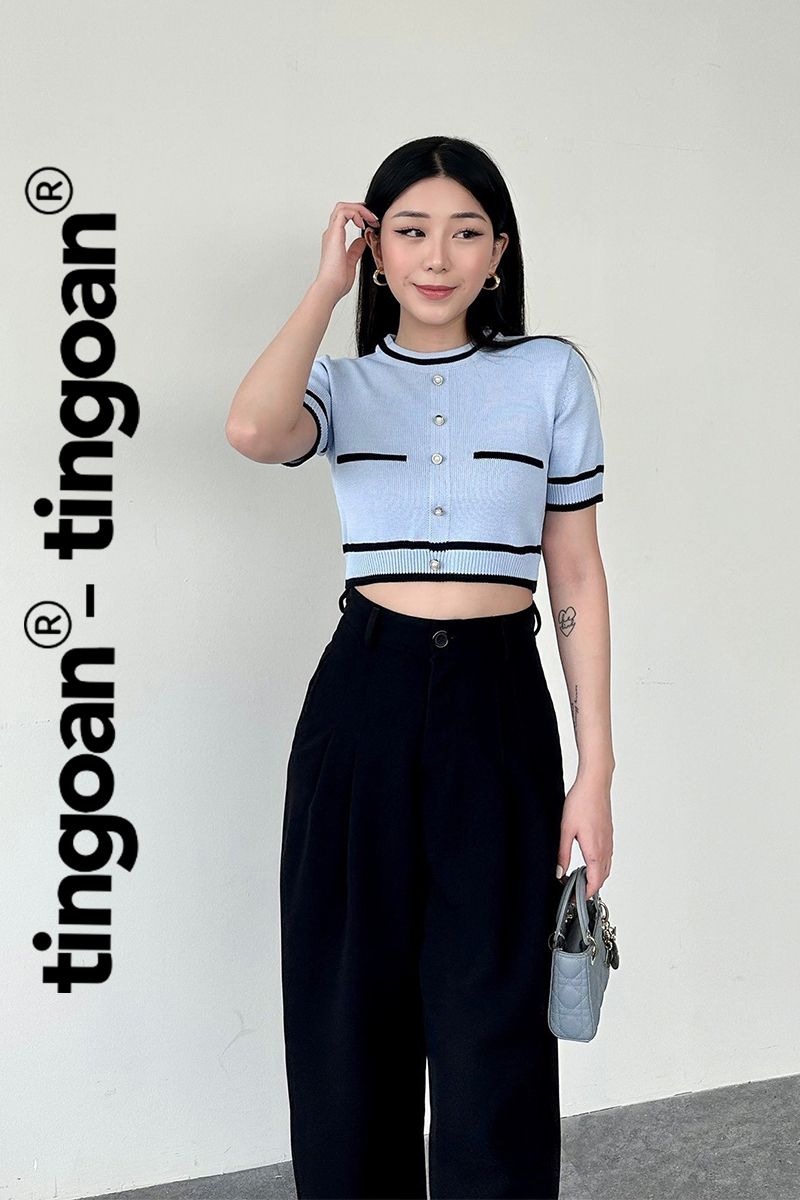 ALISSA TOP/BLUE/FS