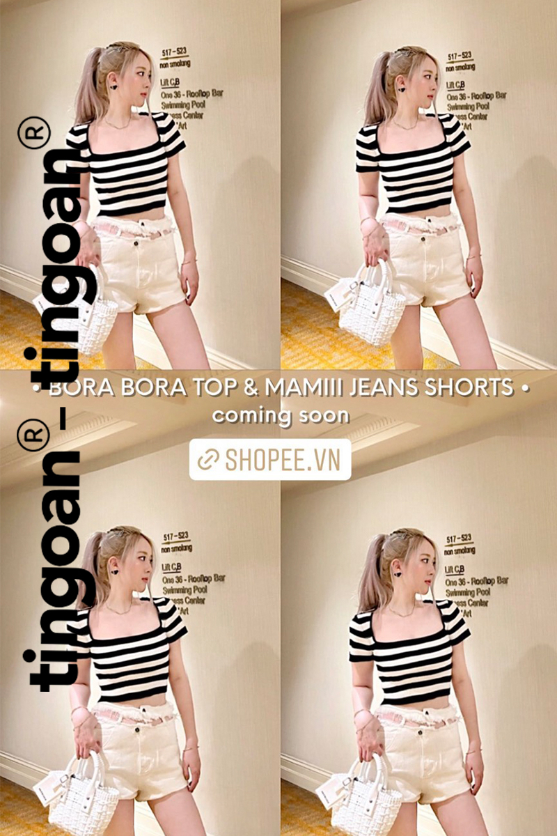 MAMIII JEANS SHORTS/WH