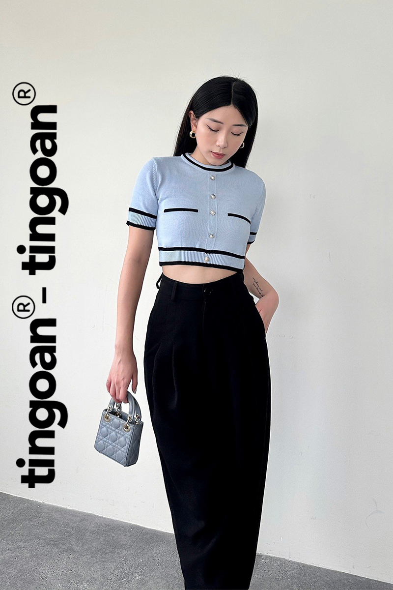 ALISSA TOP/BLUE/FS