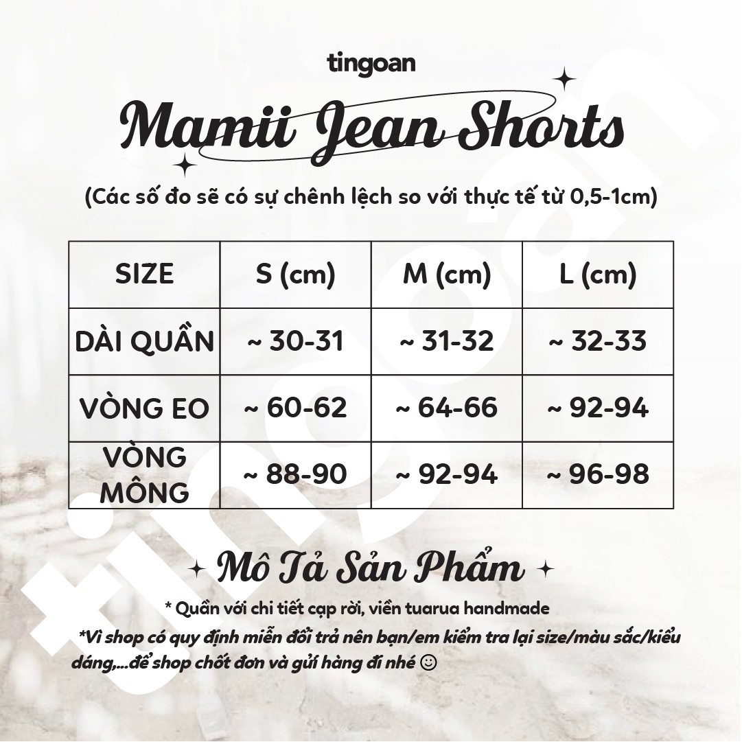 MAMIII JEANS SHORTS/WH