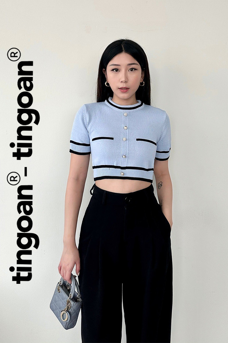 ALISSA TOP/BLUE/FS
