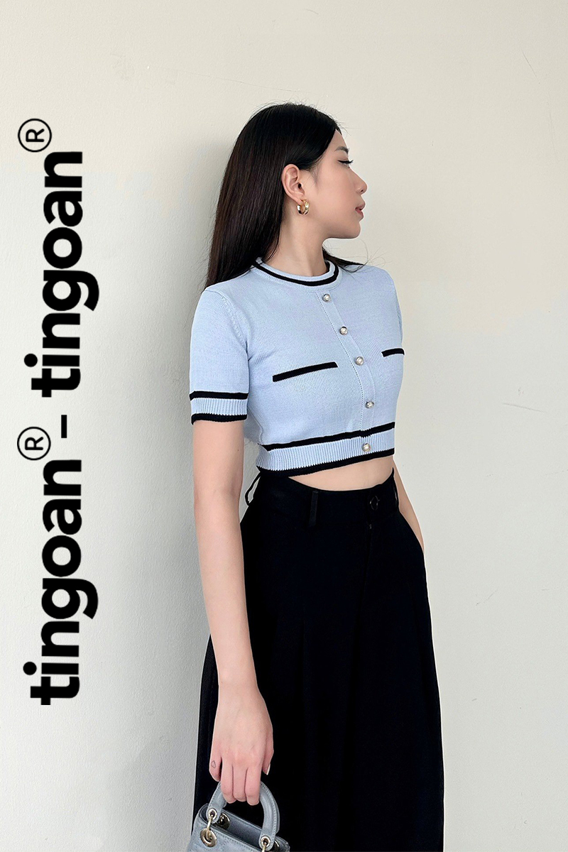 ALISSA TOP/BLUE/FS