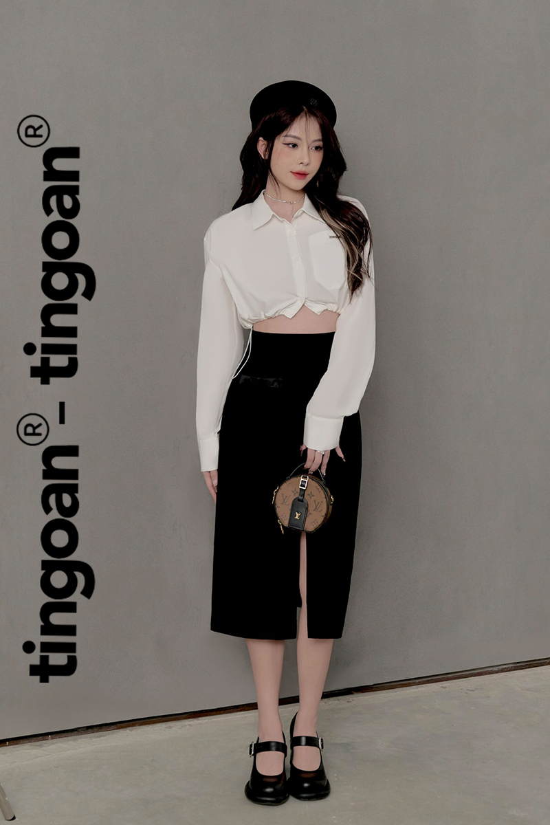 LINA LONG SKIRT/BL