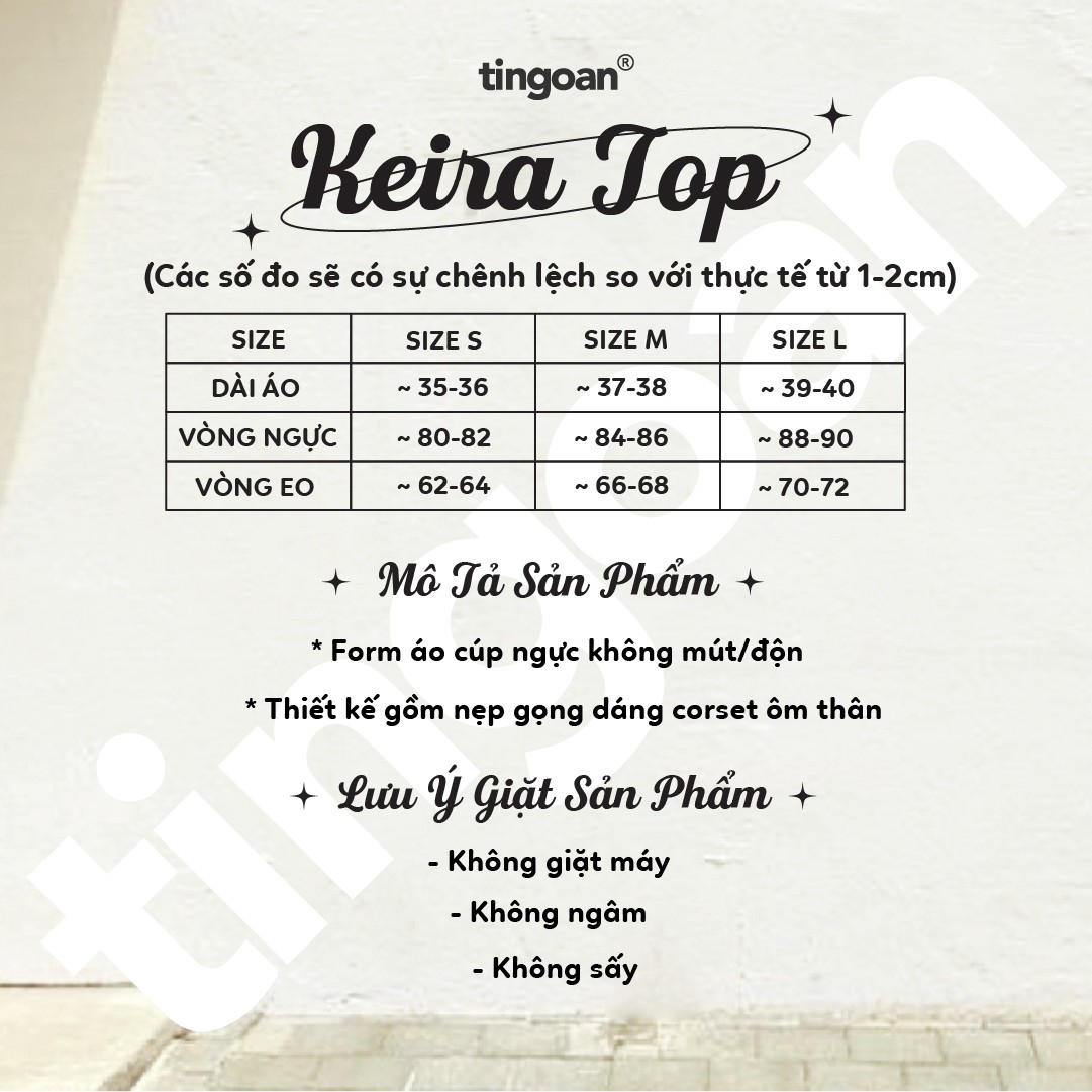 KEIRA TOP/WH