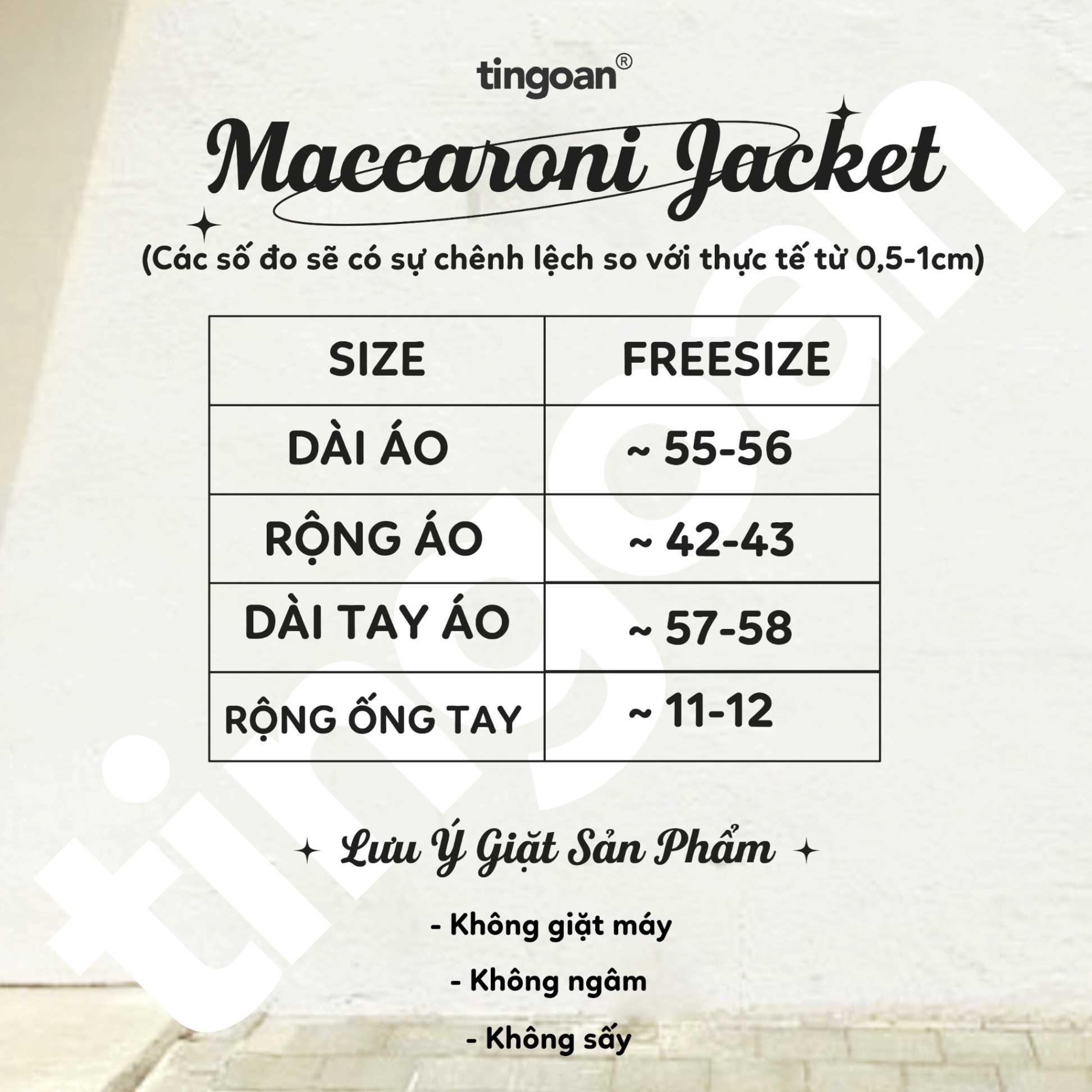 MACCARONI JACKET/PK/FS