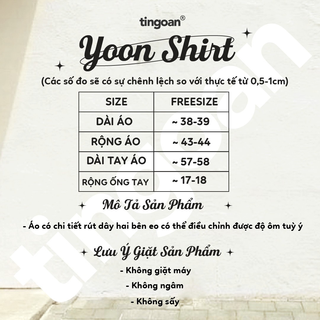 YOON SHIRT/WH/FS