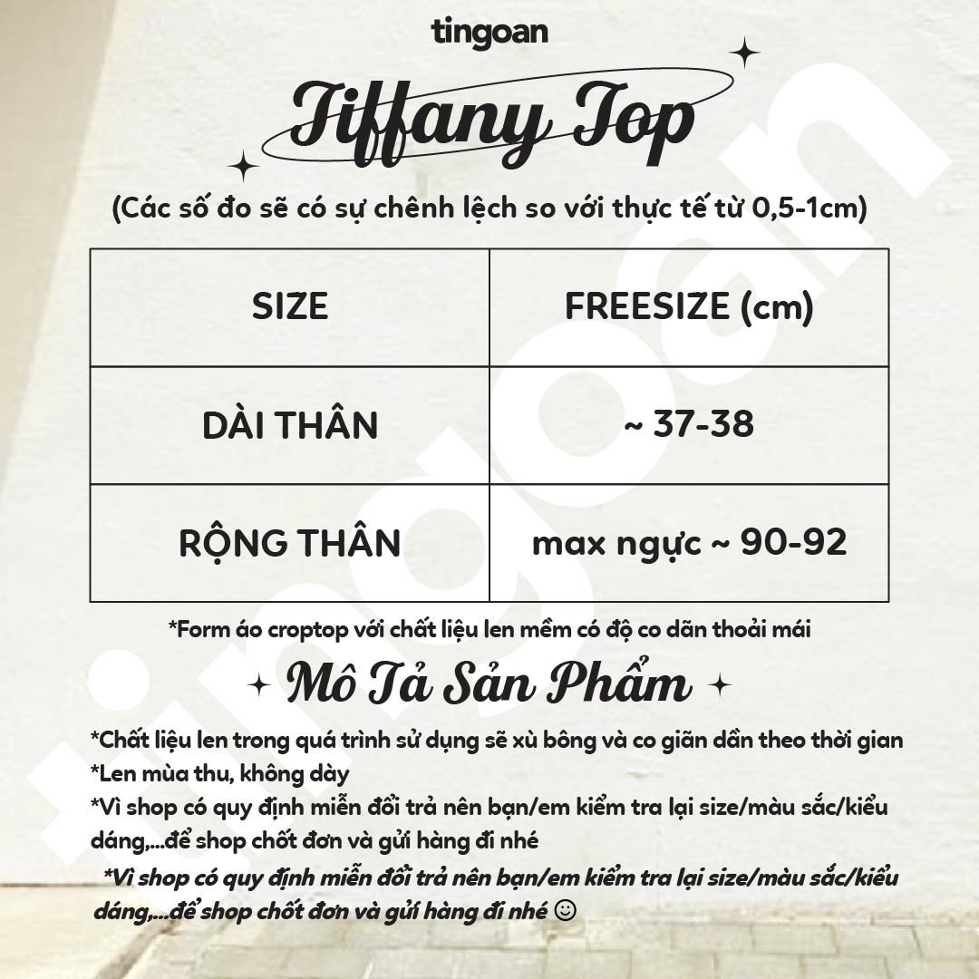 TIFFANY TOP/BL/FS