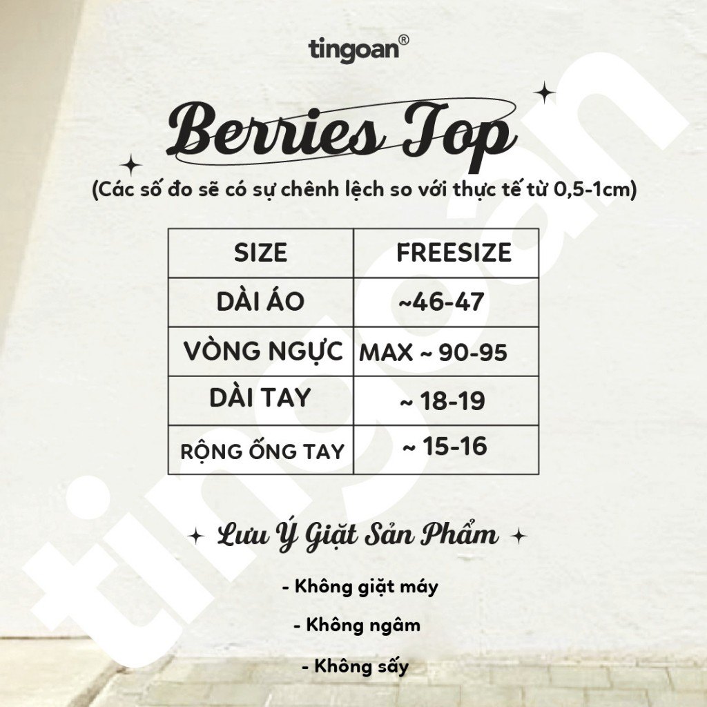BERRIES TOP/WH/FS