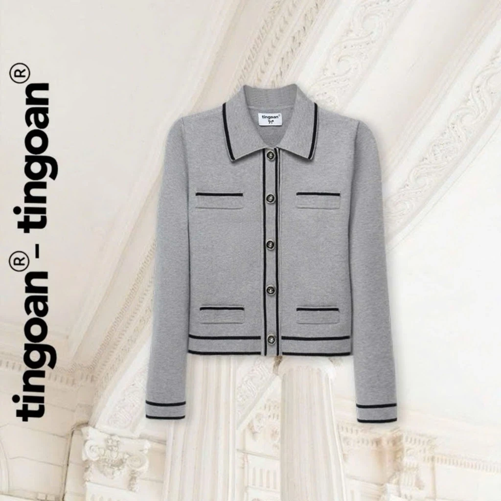 LILY ROSE JACKET/XÁM VIỀN ĐEN