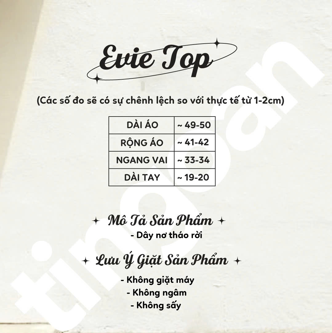 EVIE TOP/PK/FS
