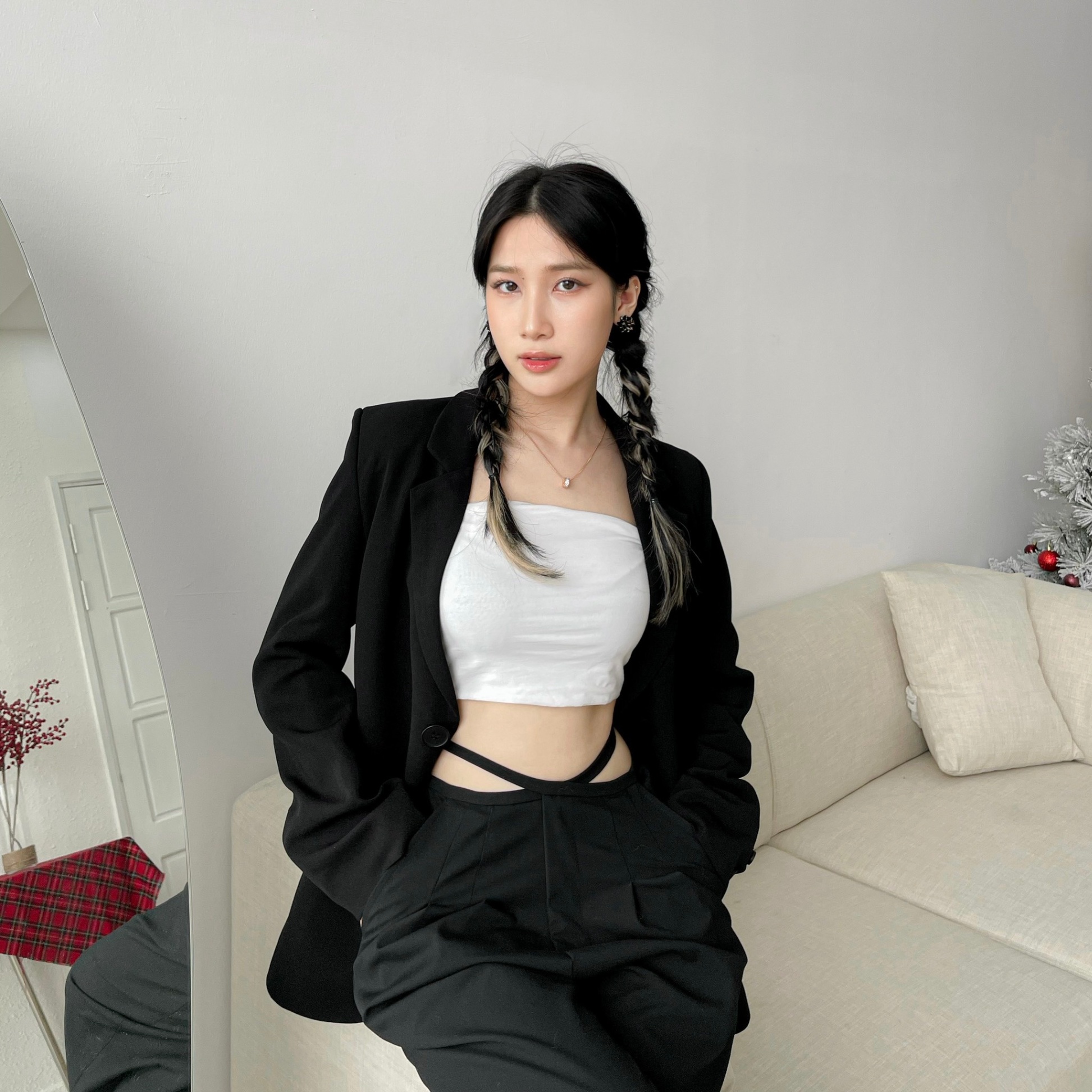 YOU KNOW ME BLAZER/WH/FS
