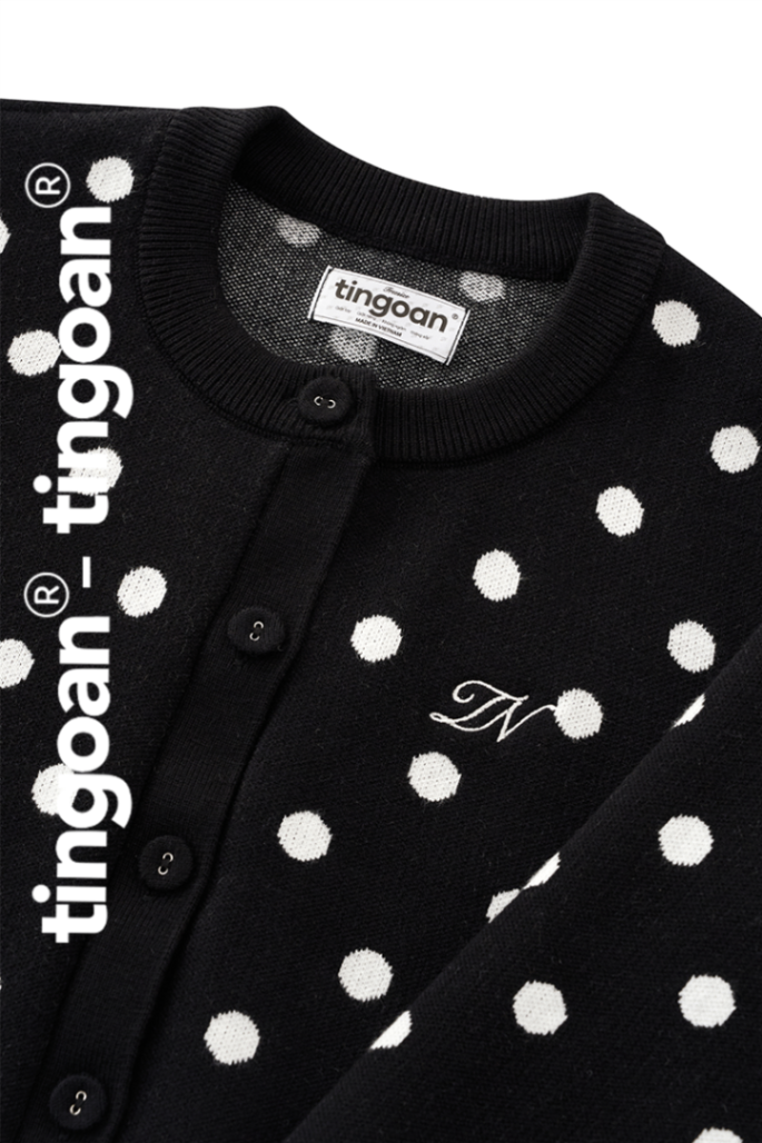 DOTTIE CARDIGAN/BL/FS