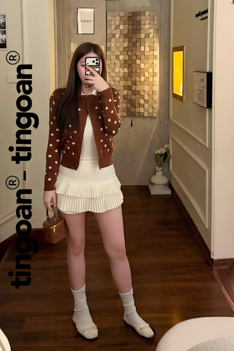 DOTTIE CARDIGAN/BR/FS