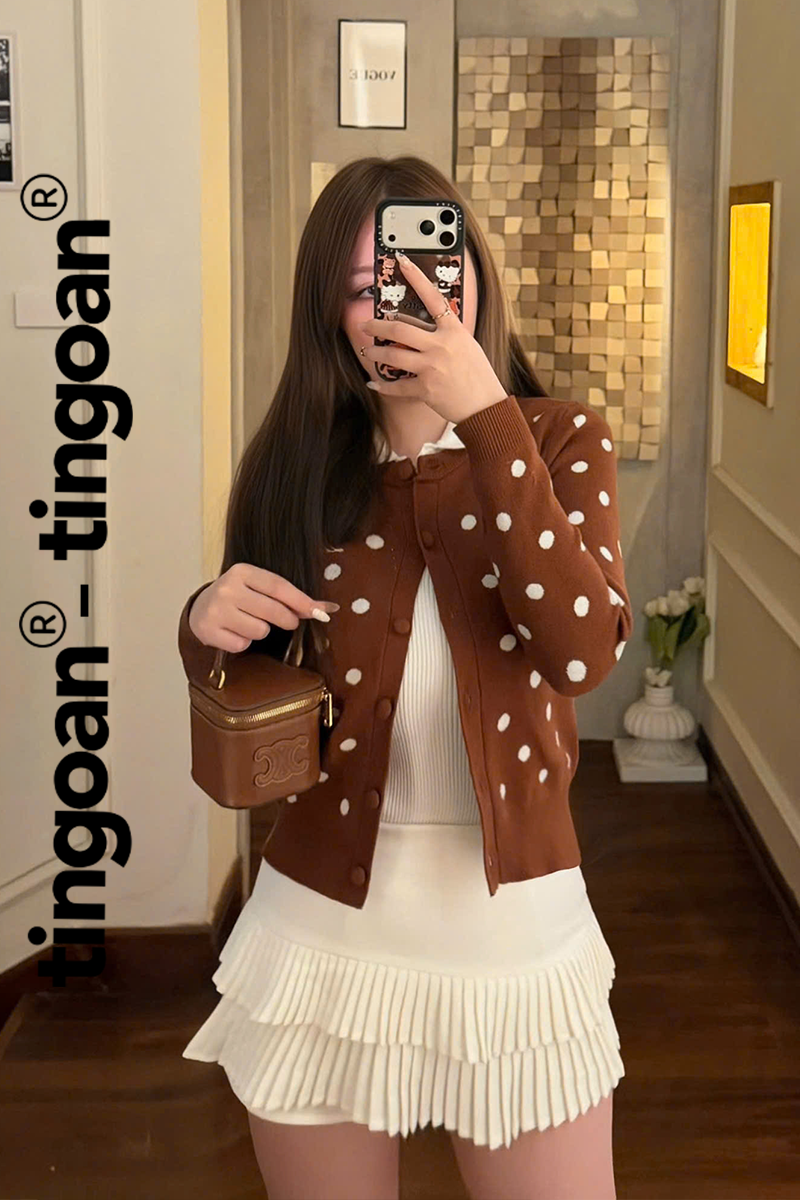 DOTTIE CARDIGAN/BR/FS