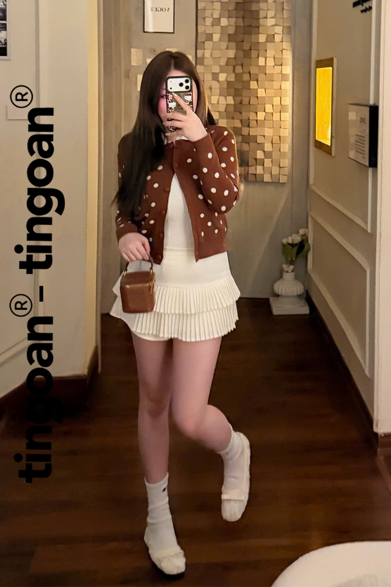 DOTTIE CARDIGAN/BR/FS