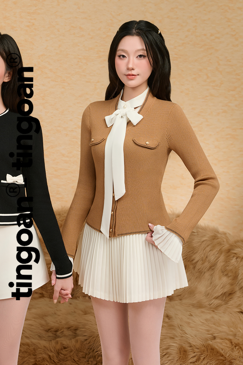 PONY HONEY CARDIGAN/BR/FS