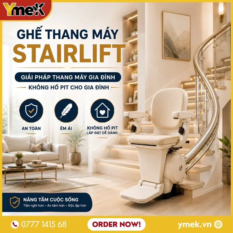 Ghế Thang Máy Stairlift: Giải Pháp Thang Máy Gia Đình Không Hố Pit Cho Gia Đình