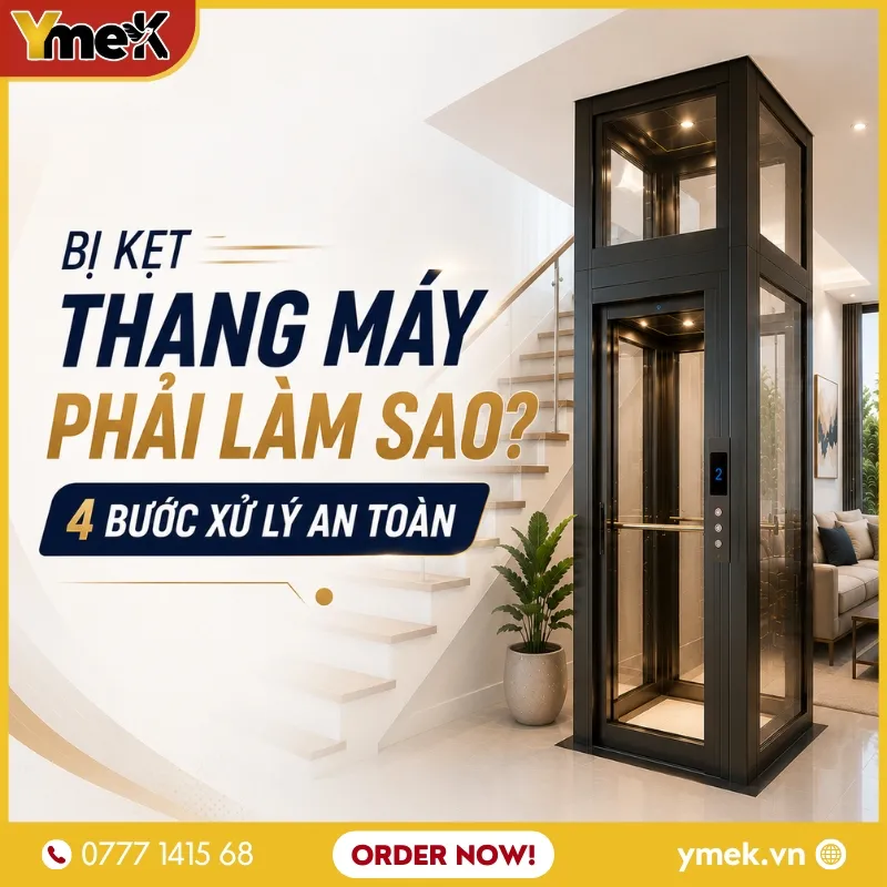 Bị Kẹt Thang Máy Phải Làm Sao? 4 Bước Xử Lý An Toàn ✅