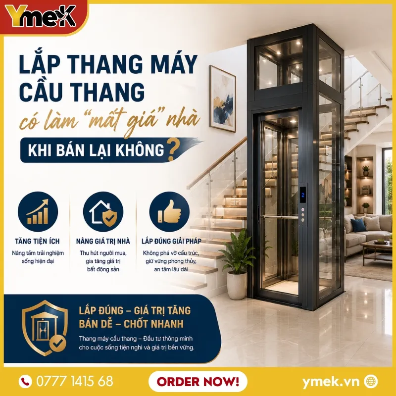 Lắp Thang Máy Cầu Thang Có Làm “Mất Giá” Nhà Khi Bán Lại Không?