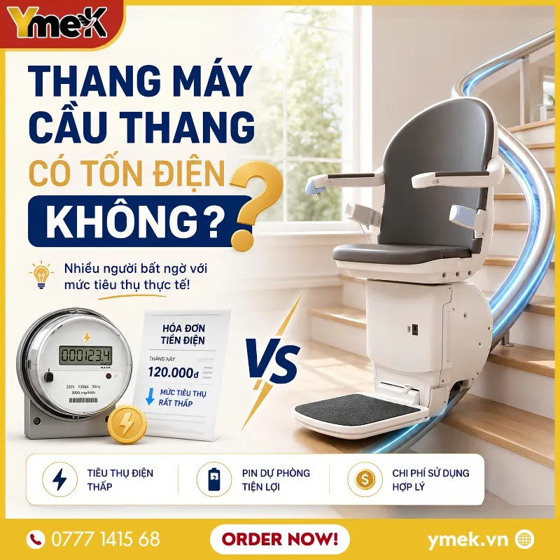 Thang Máy Cầu Thang Có Tốn Điện Không?