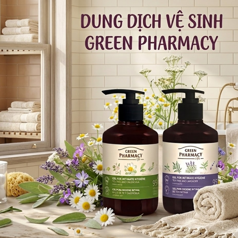 Dung dịch vệ sinh của nhà Green Pharmacy 370ml