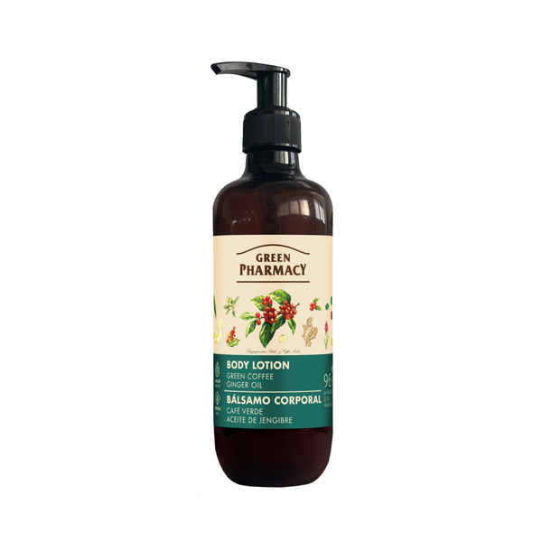  Green Pharmacy Body lotion Green coffee and ginger oil / Green Pharmacy Sữa dưỡng thể Cafe xanh và dầu gừng 400ml 