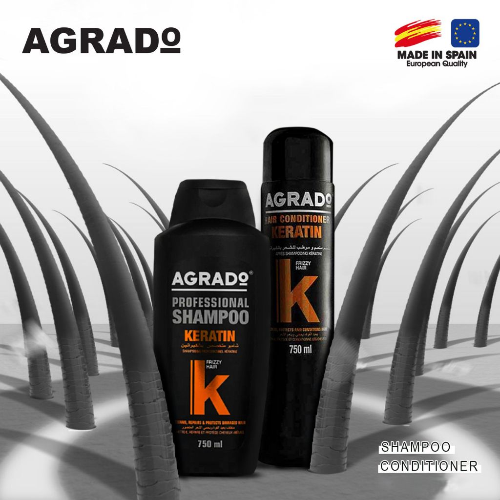 Agrado Champu Professional Keratina/Agrado Keratin Professional Shampoo / Agrado Dầu gội Keratin 750ml