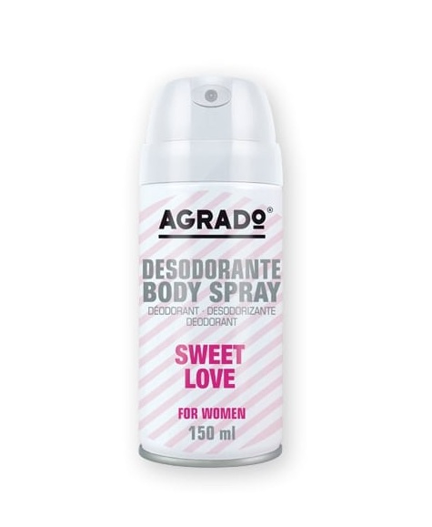 Agrado Xịt khử mùi body hương nước hoa Sweet Love 150ml
