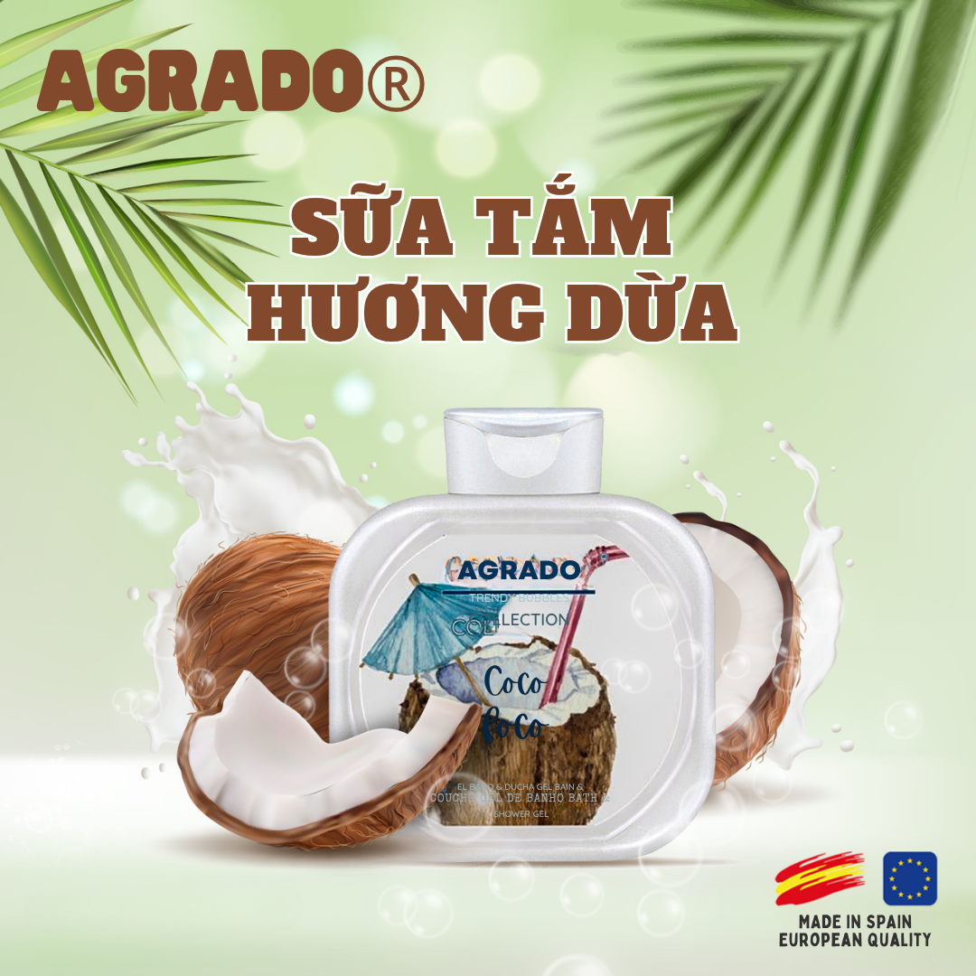 Agrado Sữa tắm huơng Dừa 750ml