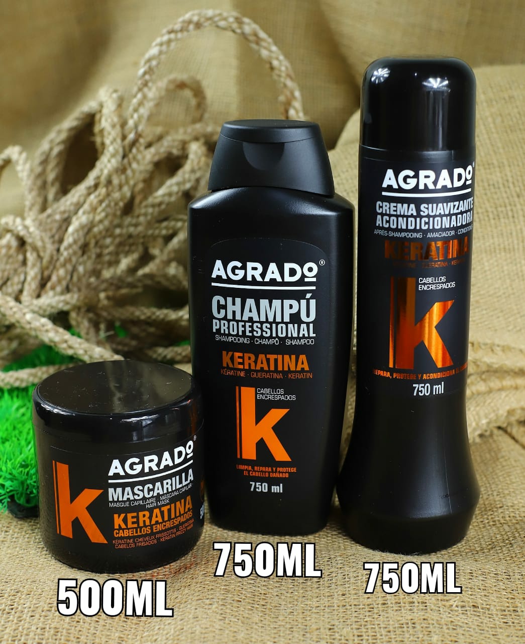  Agrado Mascarilla Capila Keratina/Agrado Keratin Hair Mask / Agrado Kem ủ Keratin 500ml 