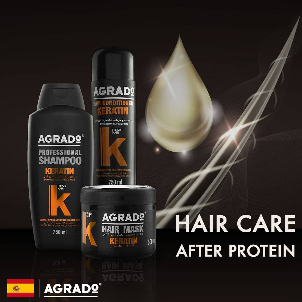 Agrado Mascarilla Capila Keratina/Agrado Keratin Hair Mask / Agrado Kem ủ Keratin 500ml